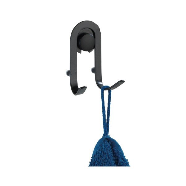 2 musta värvi seinakonksude komplekt Classic Plus - Wenko-image-1