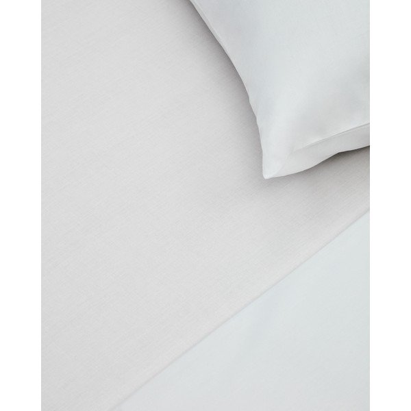 Valge puuvill-perkalist kummiga lina 180x200 cm Teia - Kave Home-image-2