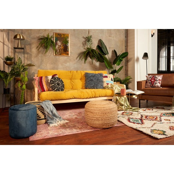 Roosa sametist puff Ejby - Bonami Essentials-image-4