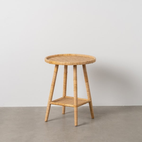 Rotangist ümmargune diivanilaud ø 45 cm - Ixia-image-1