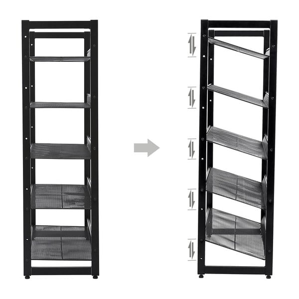 Must metallist riiul 15 paari kingade jaoks - Songmics-image-2