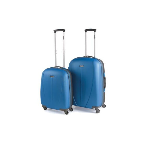 Sada 2 modrých cestovních kufrů Tempo