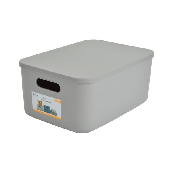 Heleroheline plastikust hoiukast kaanega 35,5x25,5x16 cm - Homéa-image-2