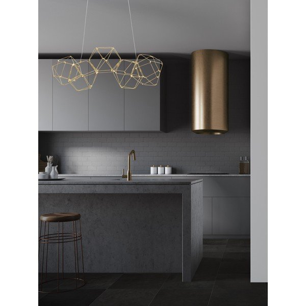 Alumiiniumist LED-rippvalgusti kuldses värvitoonis Nebula - Nova Luce-image-1