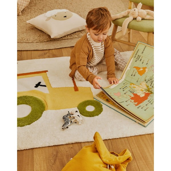 Helepruun käsitsi kootud villane ümmargune vaip ø 200 cm Marely - Kave Home-image-2