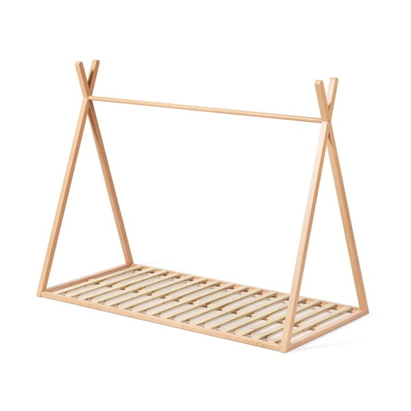 Pöögipuidust majakujuline lastevoodi koos voodipõhjaga 90x190 cm Maralis - Kave Home