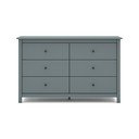 Hallikasroheline männipuidust kummut 130x80x45 cm Misti – Marckeric