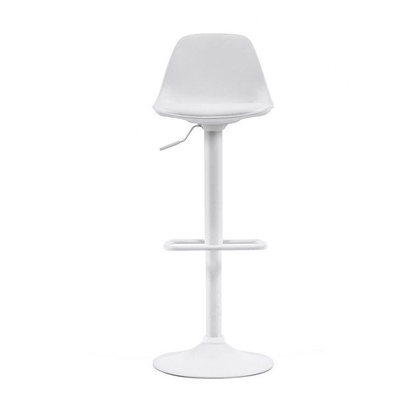 Mattvalge baaritool reguleeritava kõrgusega, kunstnahast (istme kõrgus 60 cm) Orlando-T - Kave Home-image-4