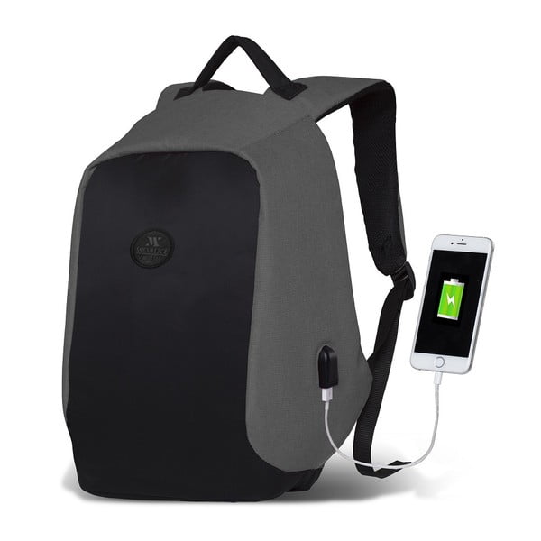 Must ja hall USB-portiga seljakott My Valice SECRET Smart Bag - Myvalice