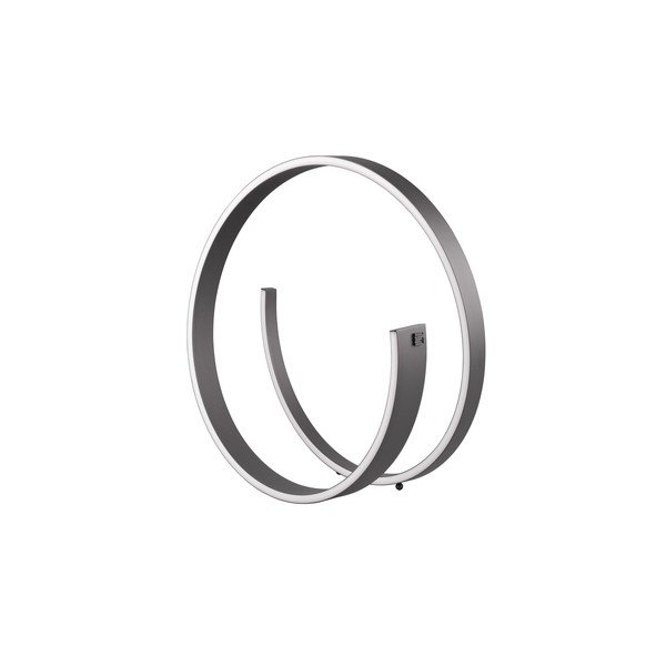 Must LED lauavalgusti hääle/mobiilirakendusega ja metallist varjuga (kõrgus 45 cm) Cinardi - CINQUE-image-1