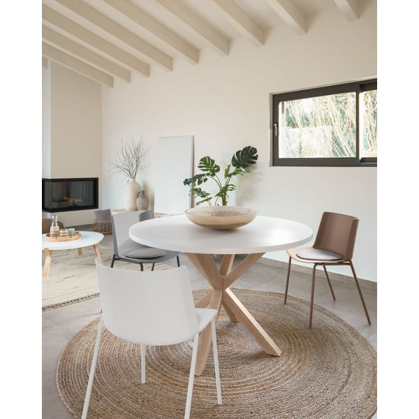 Ümmargune söögilaud ø 120 cm Argo - Kave Home-image-1