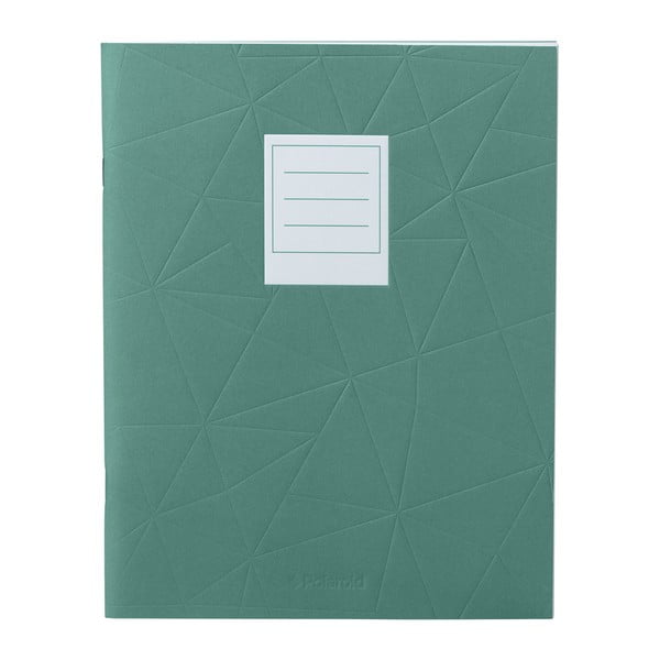 Zelený zápisník Polaroid Soft Touch, 23 x 17,7 cm