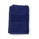 Tumesinine orgaanilisest puuvillast froteerätik 50x100 cm Check - JUNA