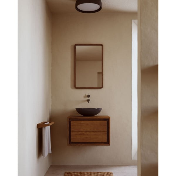 Madal tiikpuidust valamukapp 60x40 cm Kenta - Kave Home-image-4