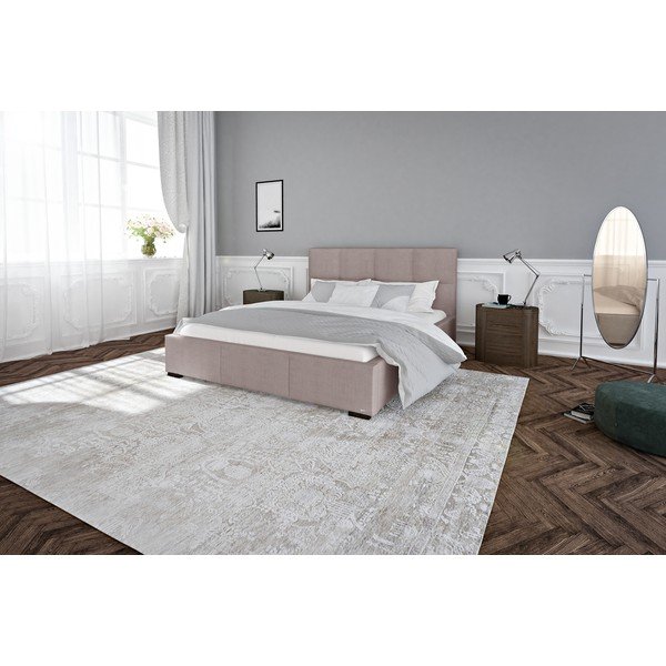Heleroosa kaheinimese voodi, 160 x 200 cm, riiulivoodi ja panipaigaga. Fascination - Guy Laroche Home-image-4
