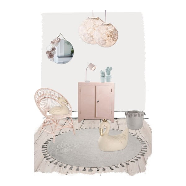 Hall käsitsi kootud vaip , ∅ 140 cm Josephine - Nattiot-image-1