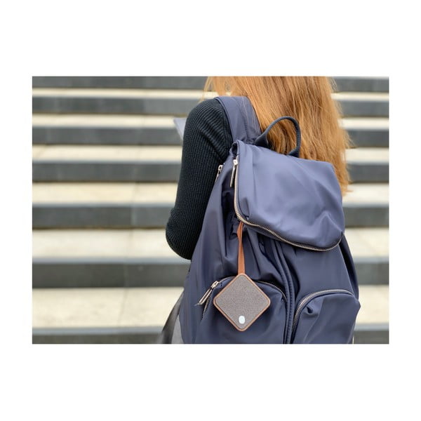 Tumepruun must ruudukujuline Bluetooth-kõlar - Gingko-image-3