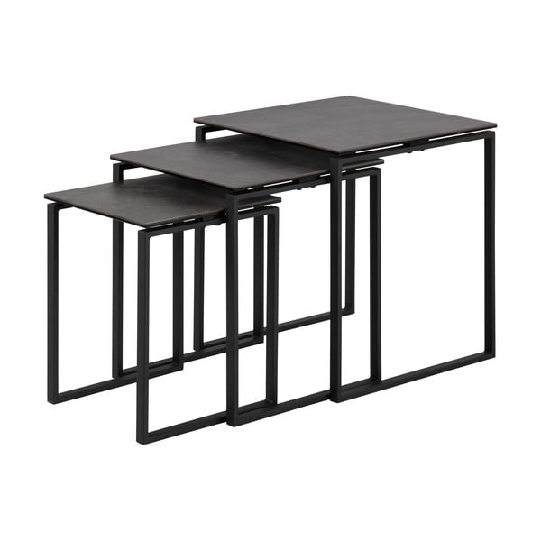 Mustad kohvilaudade komplekt 3 Katrine - Actona-image-3