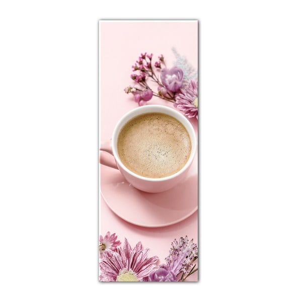 Obraz Styler Glasspik Cute Cup, 30 x 80 cm