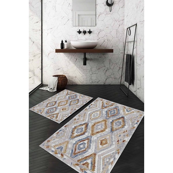 Hallid vannitoamatid 2tk komplektis 60x100 cm – Mila Home-image-1