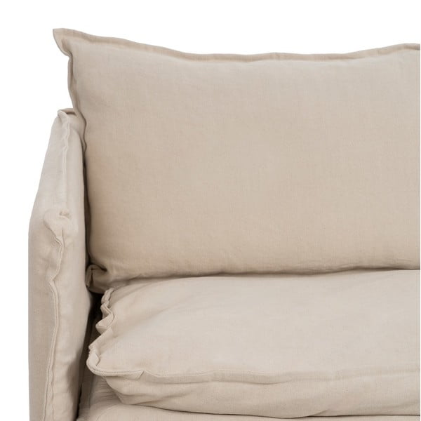 Kreem linane diivan 180 cm - Ixia-image-4