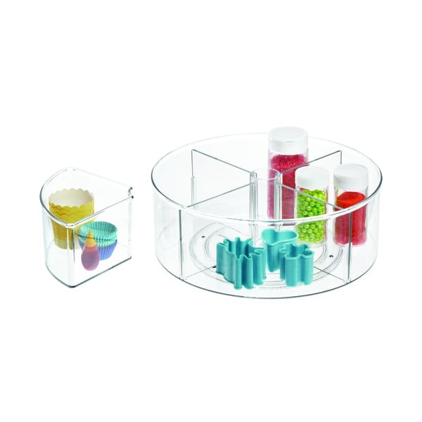 Ümmargune läbipaistev hoiukast iDesign The Home Edit, ⌀ 29 cm - iDesign/The Home Edit-image-3