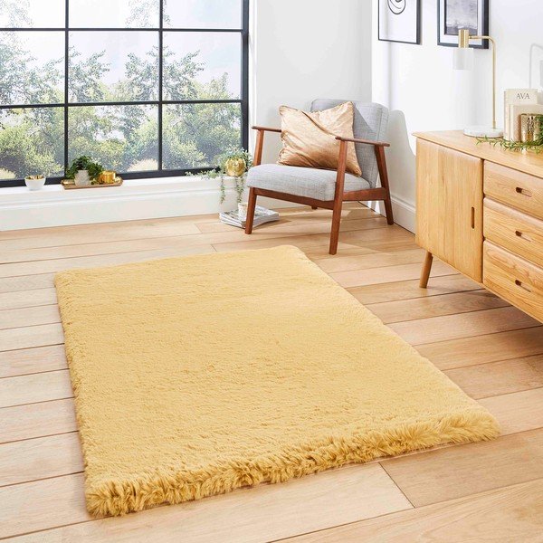 Sinepivärvi vaip 80x150 cm Super Teddy - Think Rugs-image-1