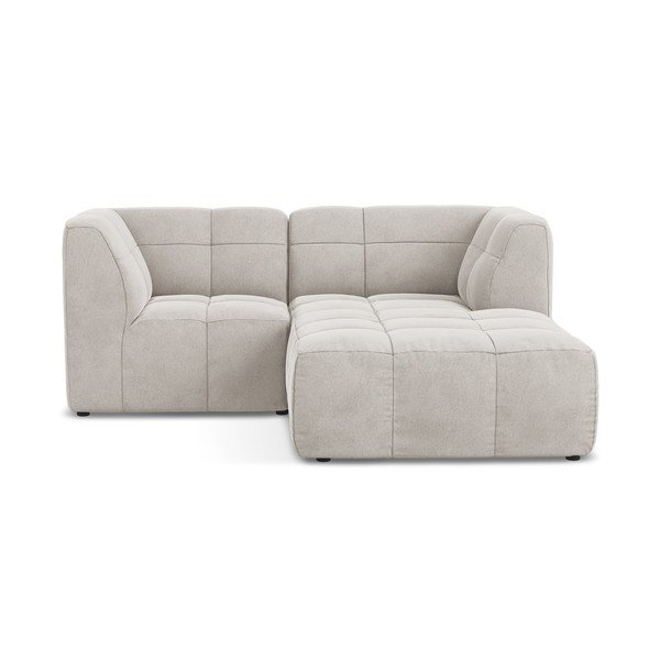 Beež sametist nurgadiivan (parem nurk/diivanvoodiga) Aloha - Makamii