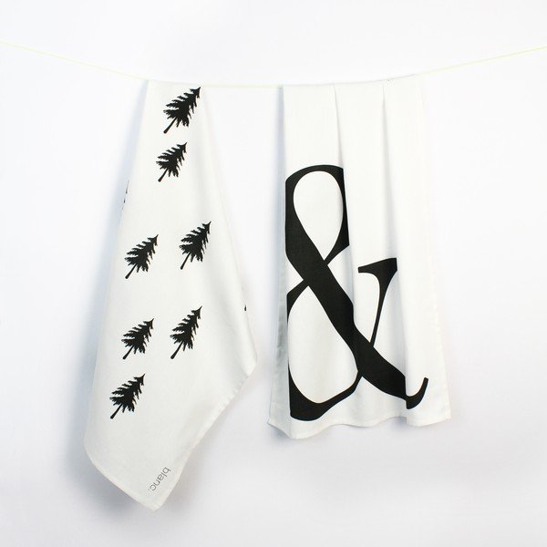 Sada 2 utěrek Blanc Ampersand-image-1