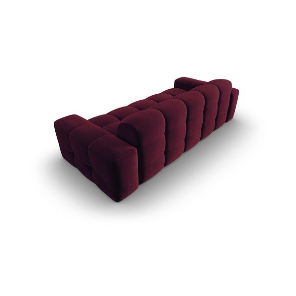 Bordoopunane sametne diivan 222 cm Kendal - Micadoni Home-image-4