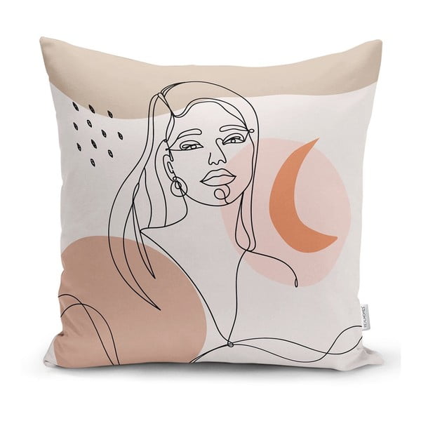 Povlak na polštář Minimalist Cushion Covers Drawing Woman, 45 x 45 cm