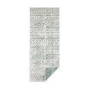 Roheline ja kreemikas õuevaip , 80 x 350 cm Biri - NORTHRUGS