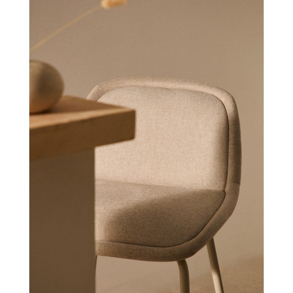 Beež baaritool (istme kõrgus 65 cm) Aimin - Kave Home-image-2