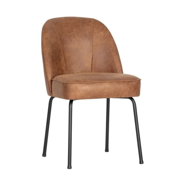 Konjakipruunid nahast söögitoolid 2tk komplektis Vogue - WOOOD