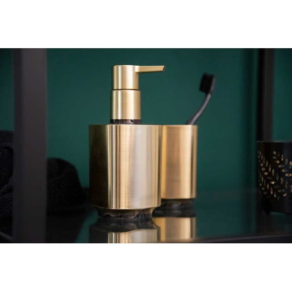 Kuldne plastikust vannitoatarvikute komplekt Auron - Wenko-image-1