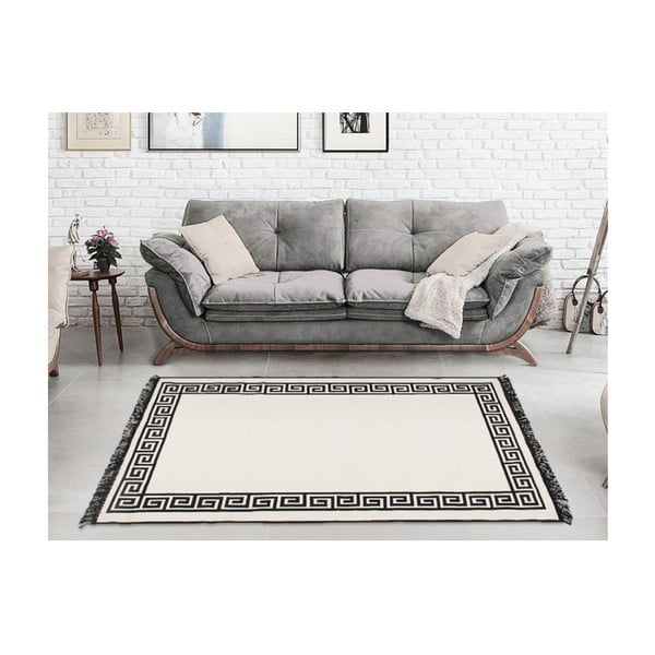 Beeži ja musta värvi kahepoolne vaip Justed, 80 x 150 cm - Cihan Bilisim Tekstil-image-4