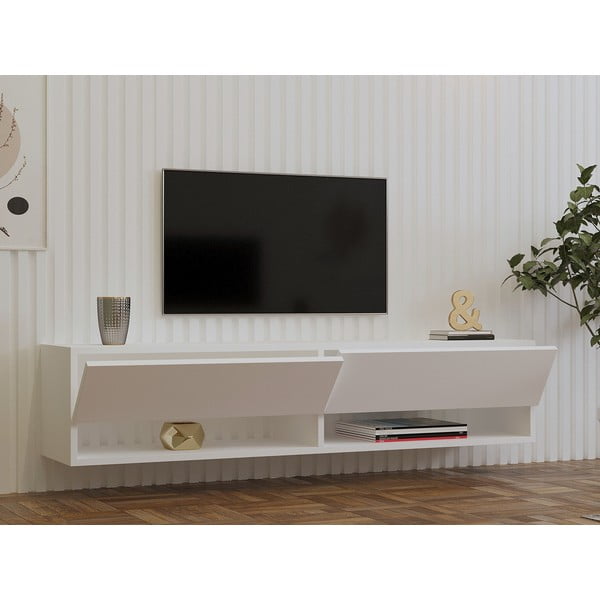 Valge TV-alus 141x31x30 cm Arges - Kalune Design-image-3