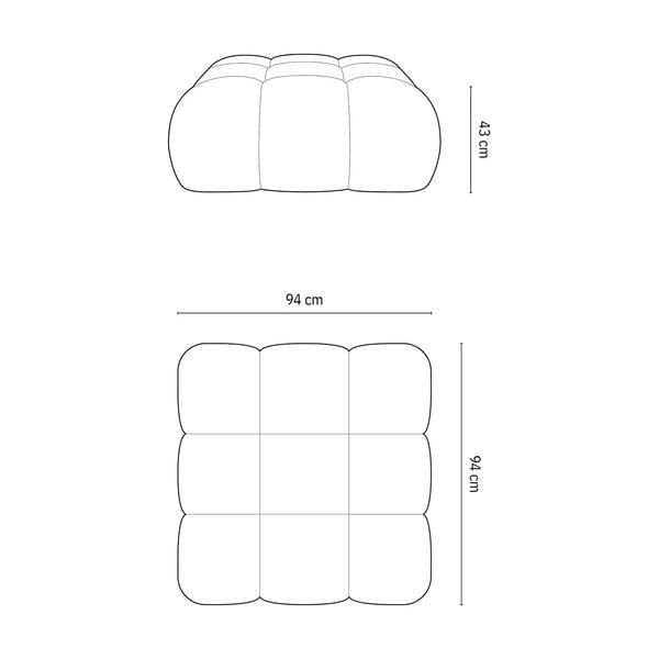 Beež bukleekangast modulaarne jalatugi Bellis - Micadoni Home-image-4