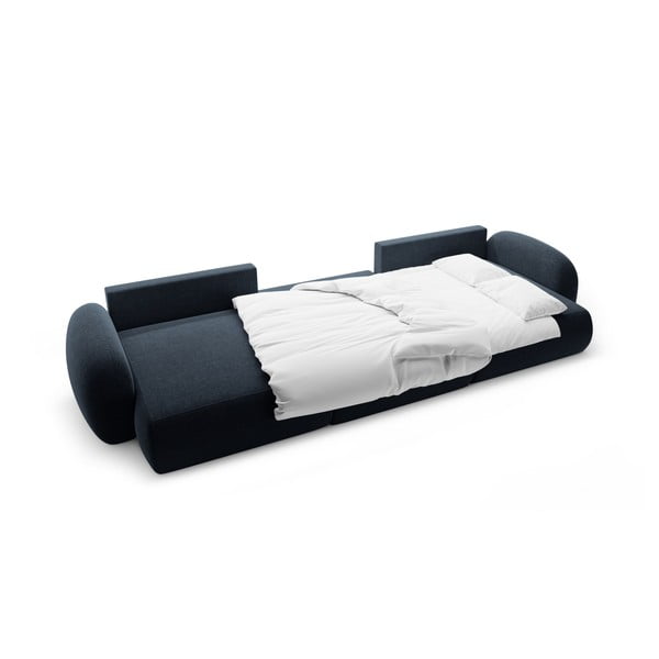  Tumesinine sametist lahtikäiv hoiuruumiga nurgadiivan (U-kujuline) Tonale – Cosmopolitan Design-image-3