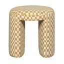 Kollane polsterdatud tool Charlie - WOOOD