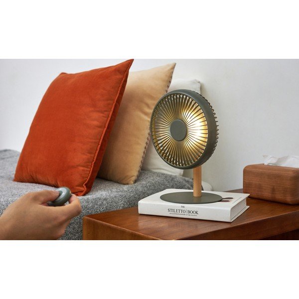 Roheline laualamp puldiga ventilaatoriga (kõrgus 26 cm) Beyond - Gingko-image-1