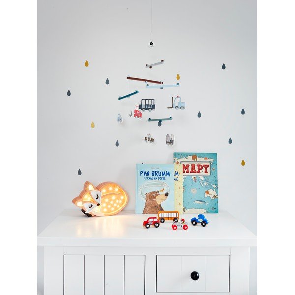Oranž mändpuust laste laualamp Fox Wild – Little Lights-image-4