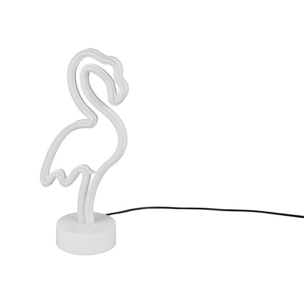 Valge LED laualamp (kõrgus 29 cm) Flamingo - Trio