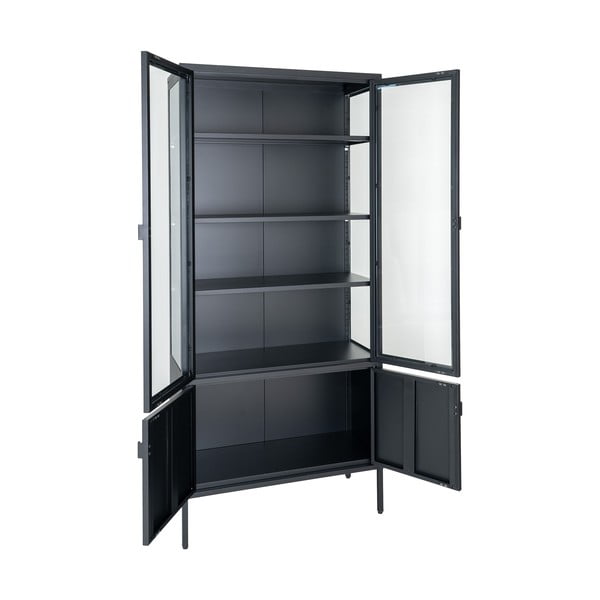 Must metallist vitriinkapp 80x180 cm Brisbane - House Nordic-image-3