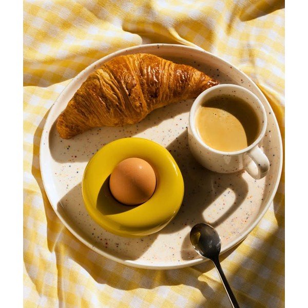 Beež portselantaldrik ø 25 cm Fika - ONA-image-1
