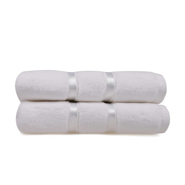 2 valge puuvillase rätiku komplekt, 50 x 90 cm Dolce - Foutastic