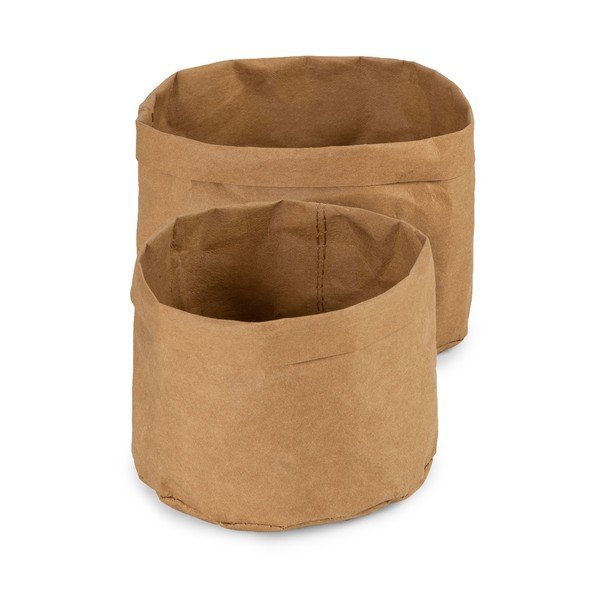 Komplekt 2 tumekollast Ecologik toormetsast valmistatud hoiukorvi Ecologic - Compactor-image-3