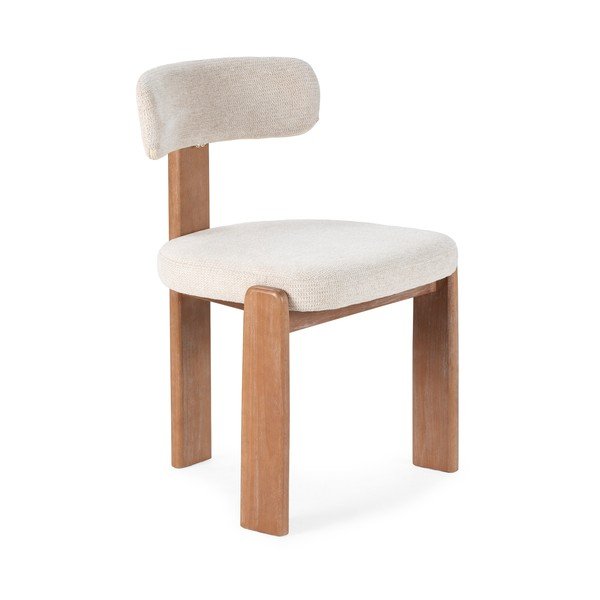 Kreemikad polsterdatud söögitoolid, 2 tk komplektis Nadia - MOME-image-2