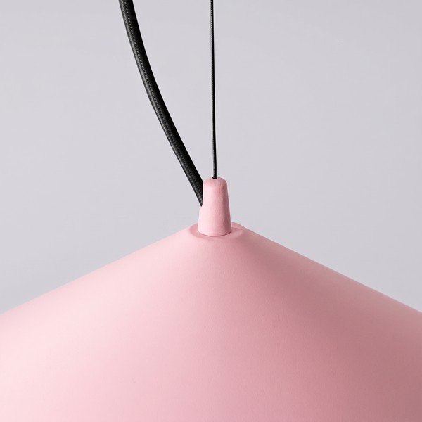 Roosa metallist LED-ripplamp ø 50 cm FINT - Thoro-image-3