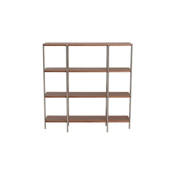 Tumeda naturaalse pähklipuust riiul 120x120x30 cm Lyllo - Ellos Home-image-3